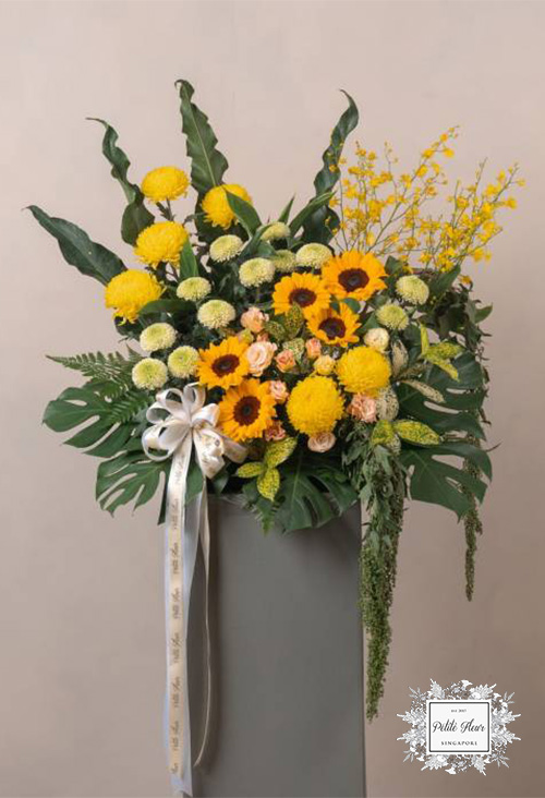 Image of Chrysanthemums flower funeral arrangements